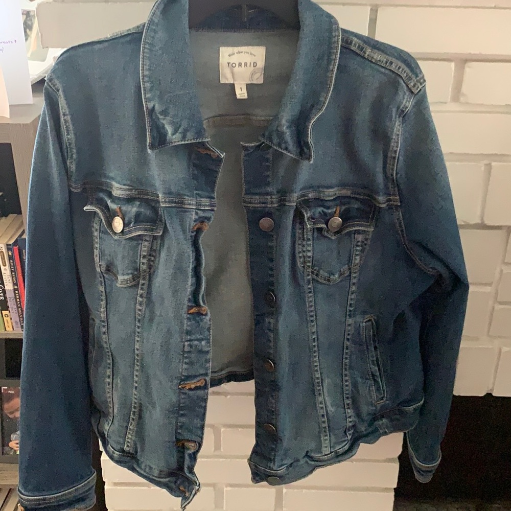 Torrid Dark Blue Denim Jacket